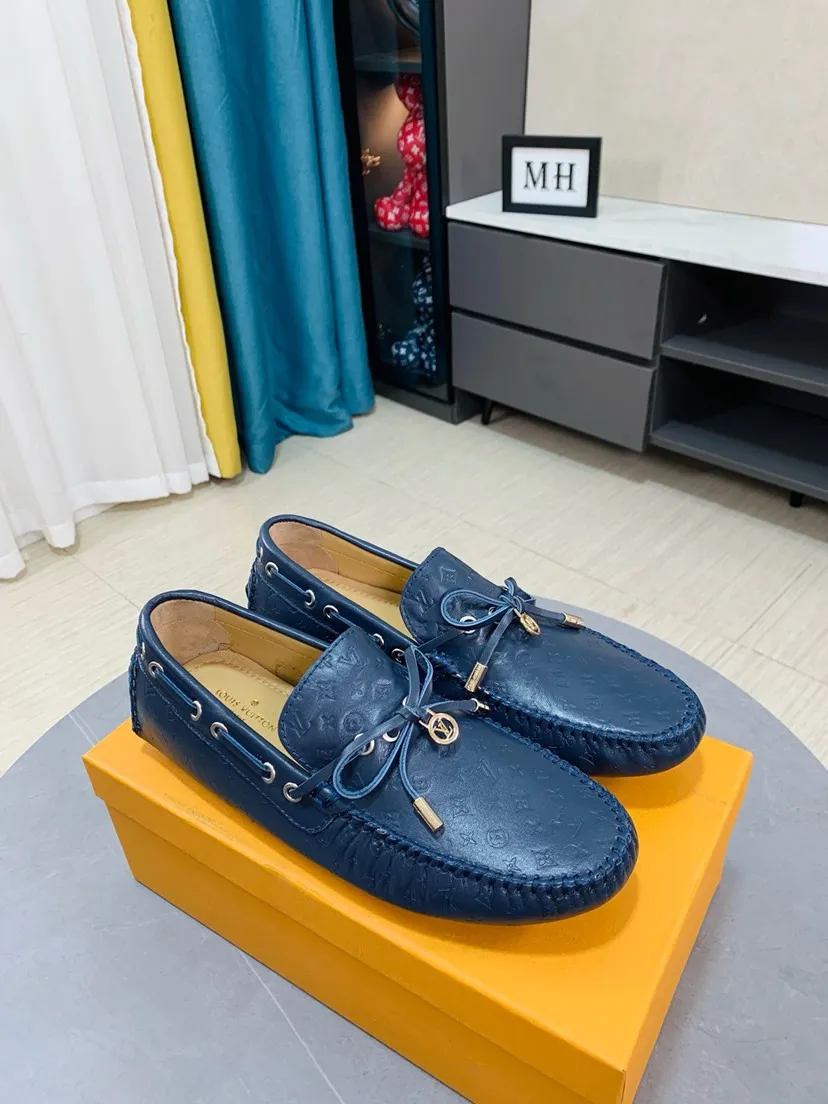 Men's men's shoes 💰458🌹🌹 Comes with full packaging [Louis Vuitton] LV Doudou shoe series, the leather materials used are all imported cowhide embossed 🐂The design is luxurious and elegant, perfectly interpreting the brand's luxury style 💪The upper is made of cowhide with imported genuine leather lining, it depends on the quality✅, code number: 38-44